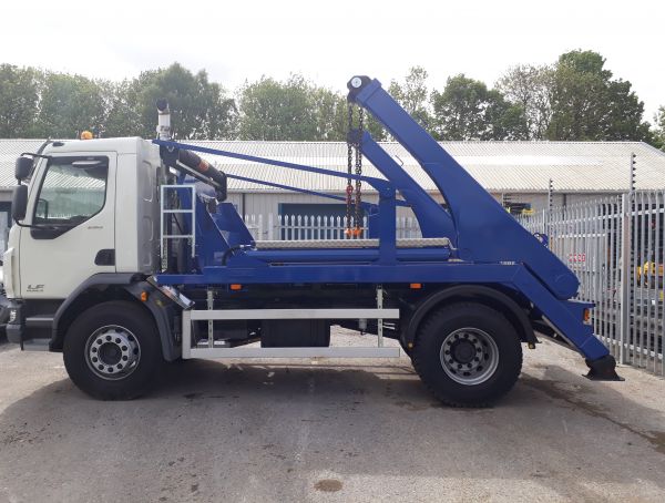 68 Reg 2018 DAF LF Hyva Skiploader  &bull;  Also available for  Hire